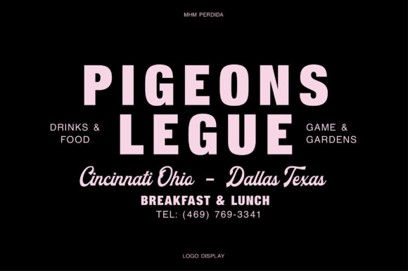 Perdida Font PNG with transparent background - Preview 4
