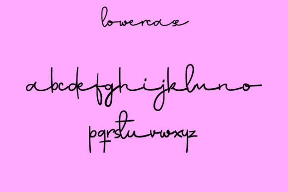 Secret Lullaby Font PNG with transparent background - Preview 4