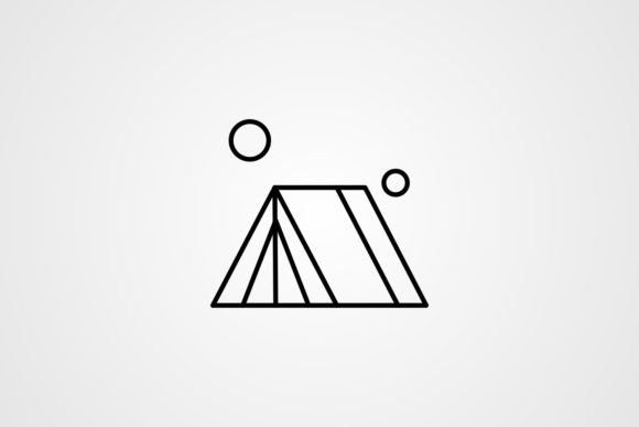Vector Tent Line Icon