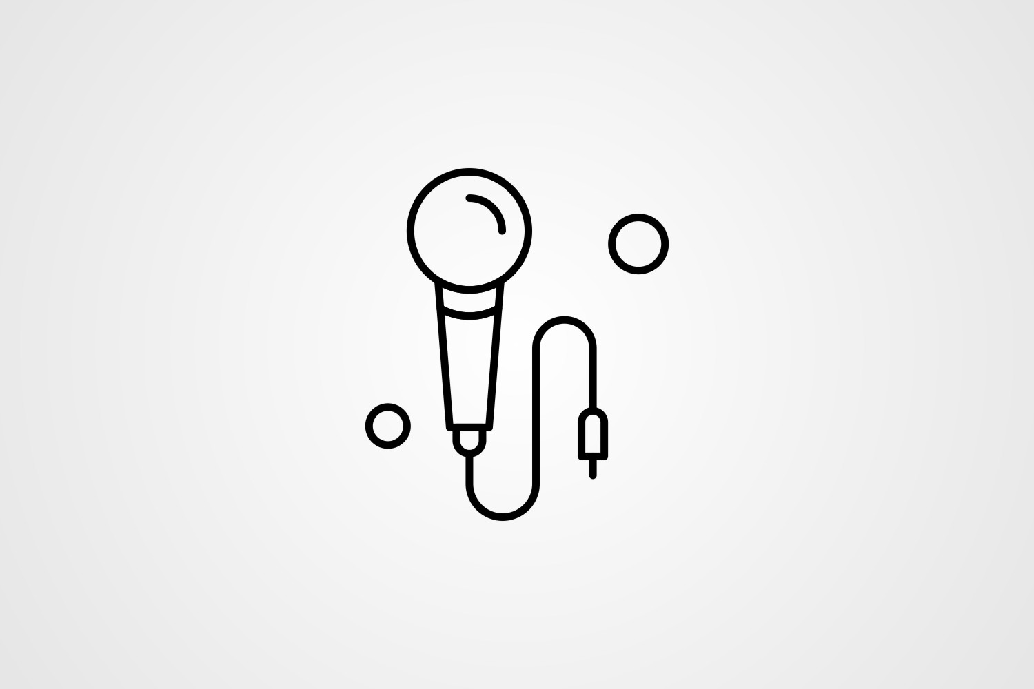 Vector Microphone Line Icon Graphic by kazim.abbas1996 · Creative Fabrica