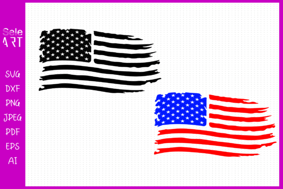 Distressed American Flag