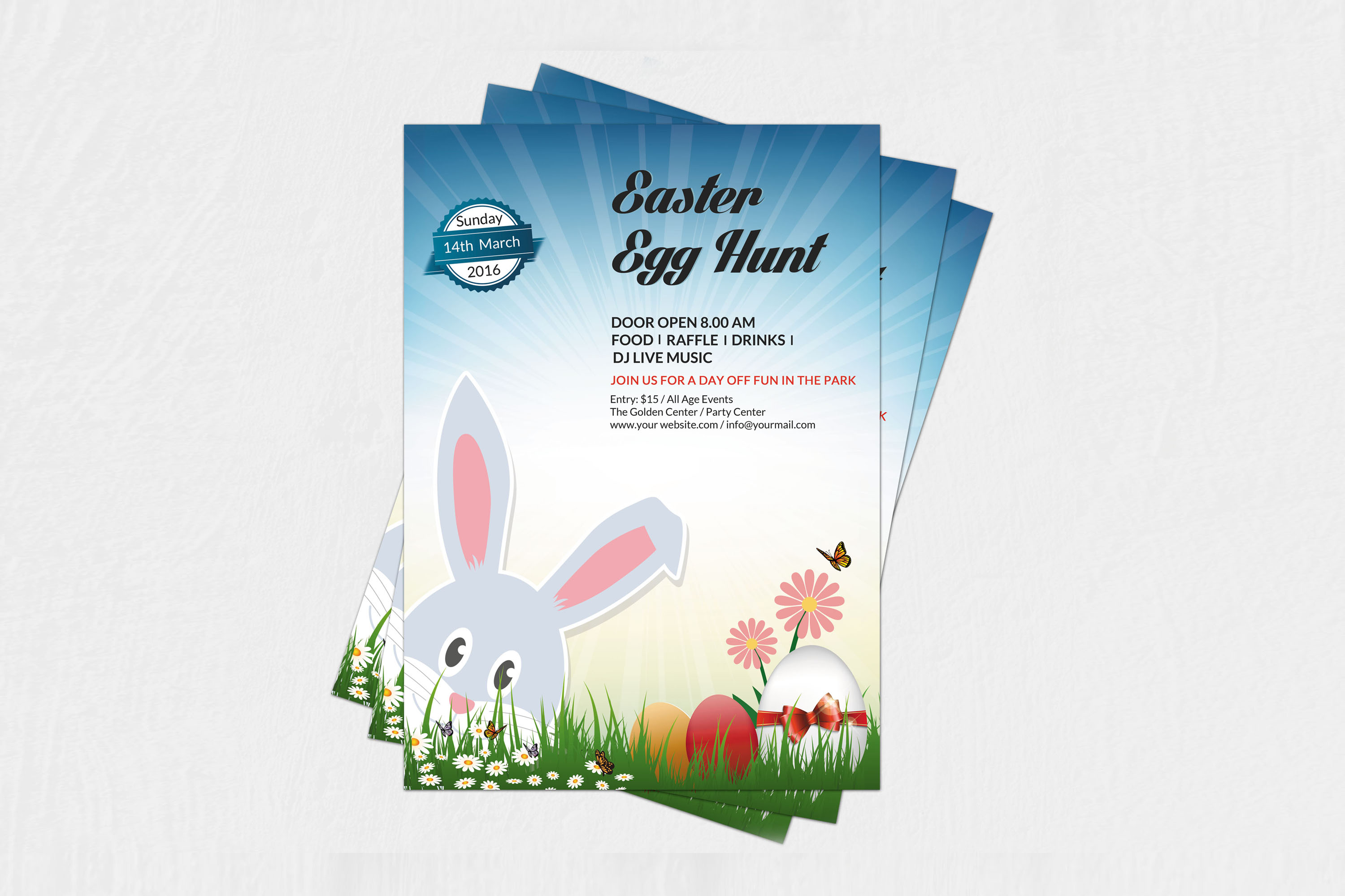 Easter Egg Hunt Party Flyer