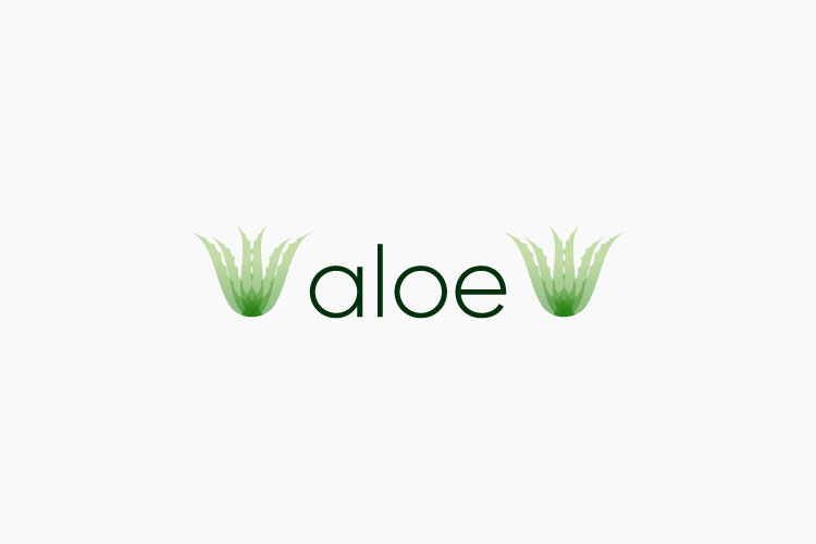 Aloe Logo Graphic by MSTD · Creative Fabrica
