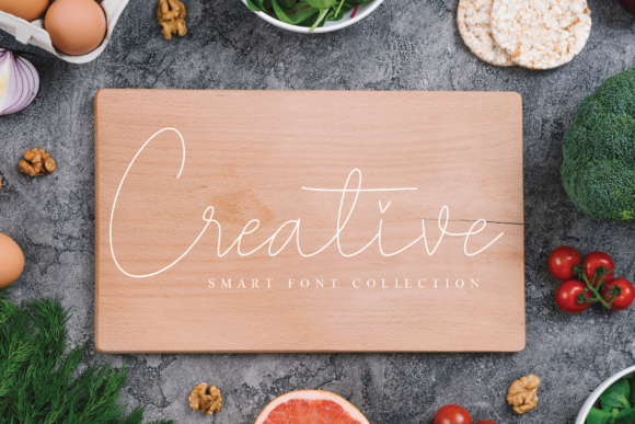 Attentive Font PNG with transparent background - Preview 1