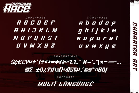 Boldness Race Font - Preview 5