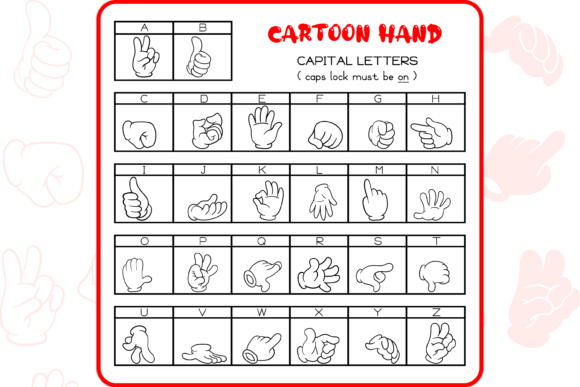 Cartoon Hand Font - Preview 1