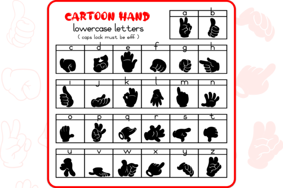 Cartoon Hand Font - Preview 2