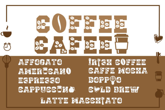 Coffee Bean Font - Preview 4