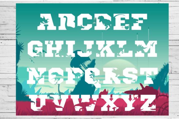 Dinomax Font PNG with transparent background - Preview 1
