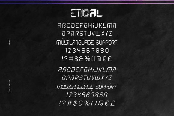 Etical Font - Preview 2