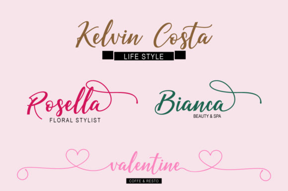 Falling in Love Font - Preview 6