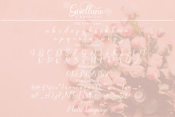 Gisellano Font PNG with transparent background - Preview 6