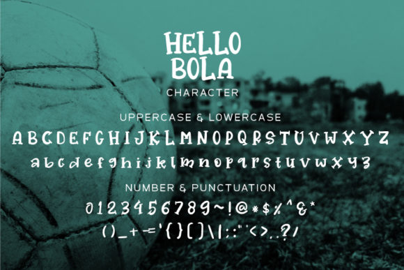 Hello Bola Font PNG with transparent background - Preview 1