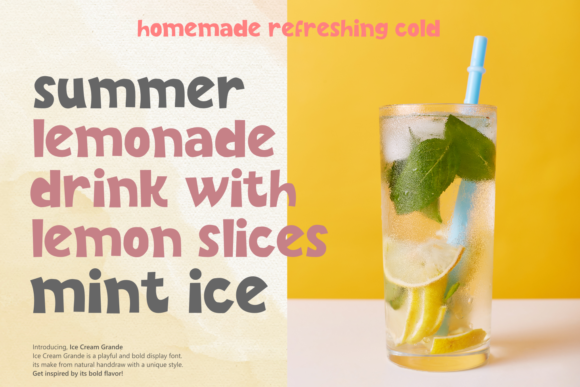 Ice Cream Grande Font PNG with transparent background - Preview 6
