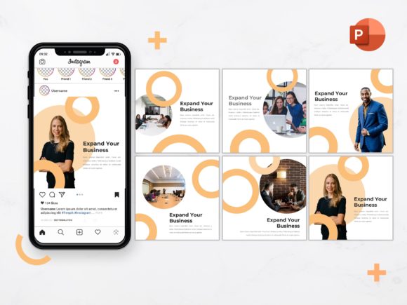 Instagram Feed Template Expand Graphics