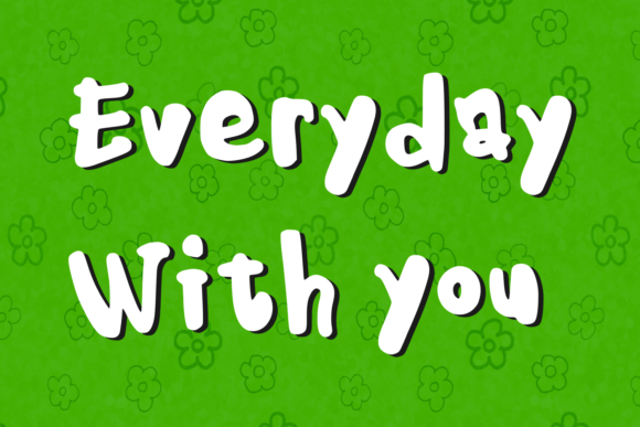 Kids Note Font PNG with transparent background - Preview 3