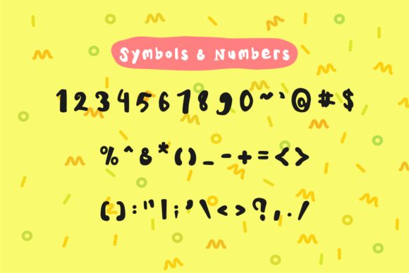 Kids Note Font PNG with transparent background - Preview 5