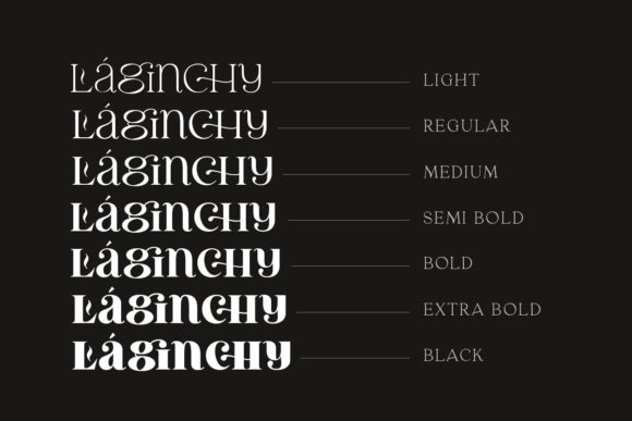 Laginchy Font PNG with transparent background - Preview 1