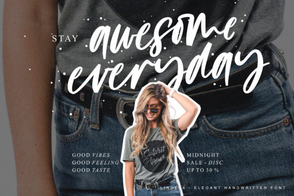 Linoela Font PNG with transparent background - Preview 3