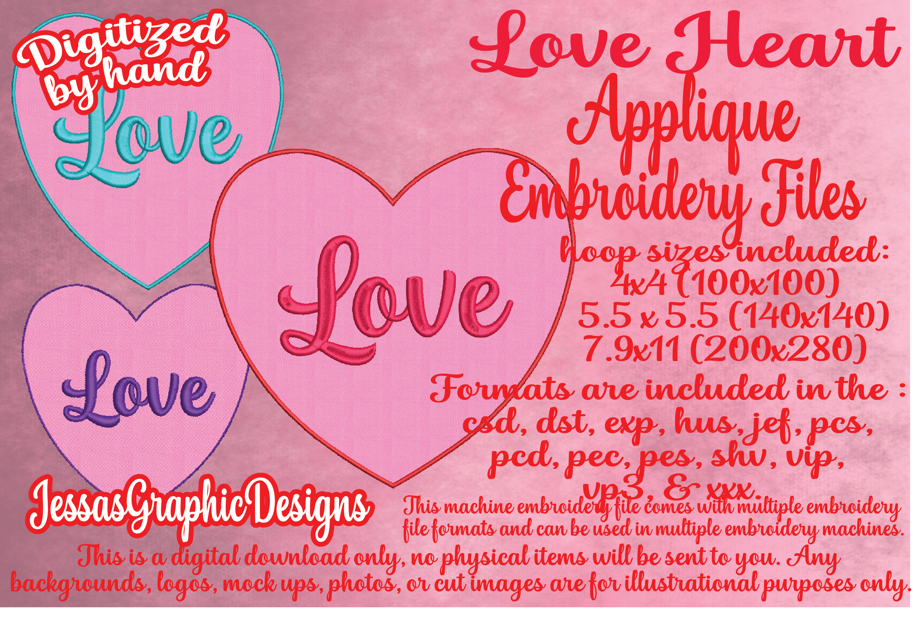 Love Heart Applique