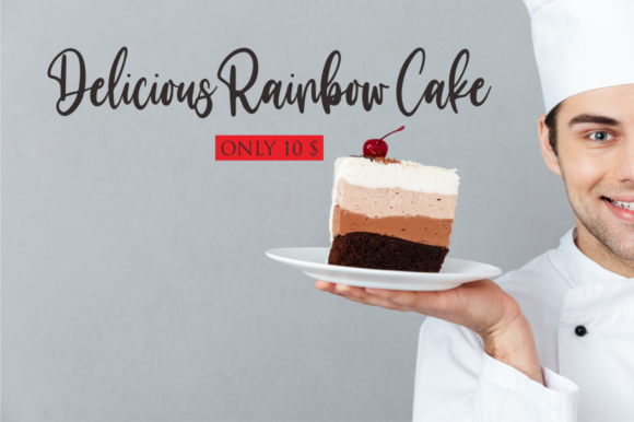 Make Cake Font PNG with transparent background - Preview 3