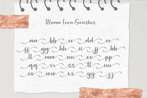 Mama Lova Font font preview - 6