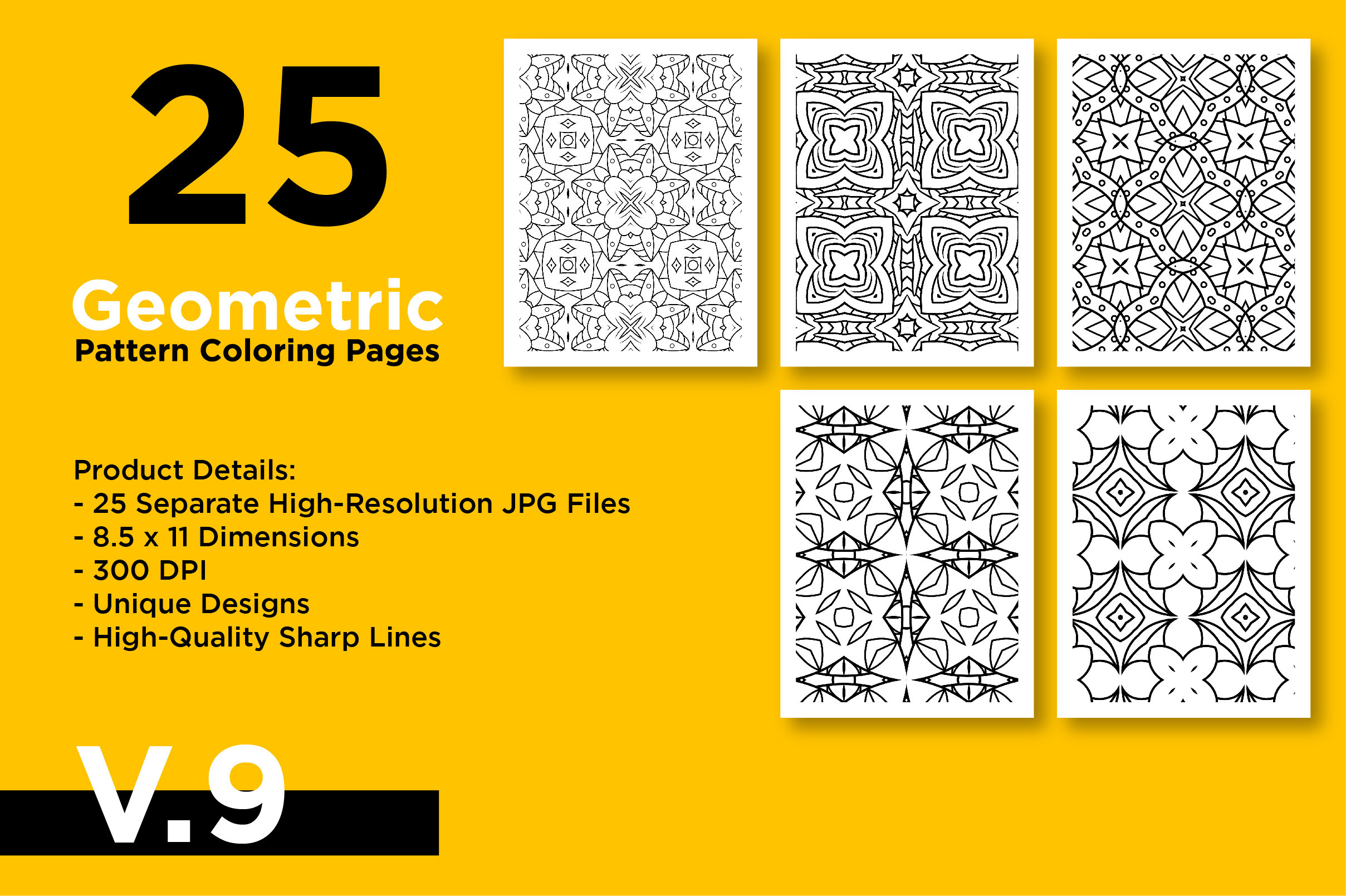 Pattern Coloring Pages - KDP Interors