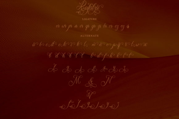Rafalza Font PNG with transparent background - Preview 1