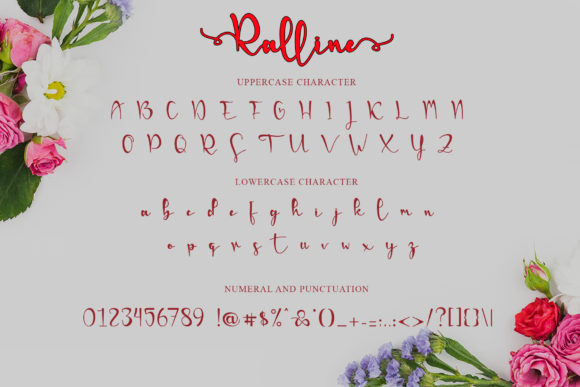Ralline Font font preview - 6