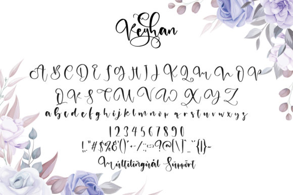 Reyhan Font PNG with transparent background - Preview 5
