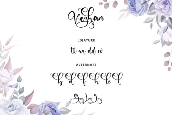 Reyhan Font PNG with transparent background - Preview 6
