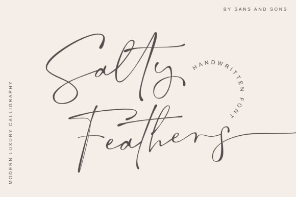 Salty Feathers font