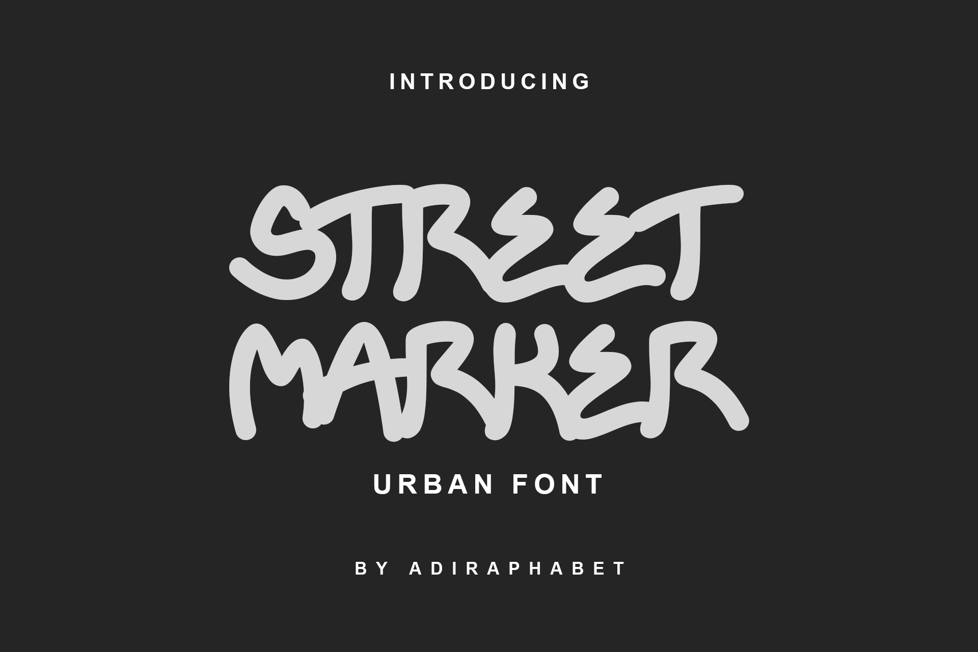 Street Marker Font by Adiraphabet · Creative Fabrica