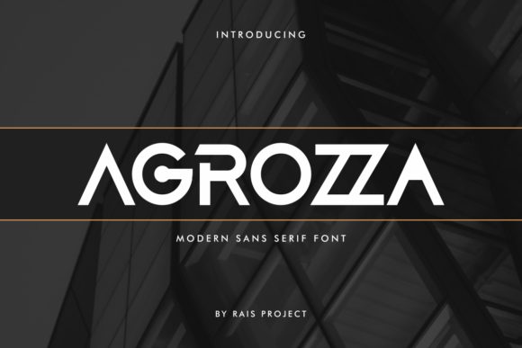 Agrozza Sans Serif Font By RaisProject