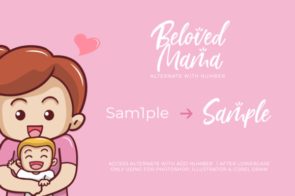 Beloved Mama Font - Preview 4