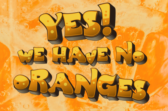 BigPartyO2 Orange Font - Preview 4