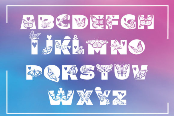 Butterfly Lover Font - Preview 1