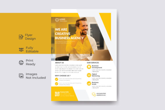 Creative Business Agency Flyer Template Gráfico Modelos de Impressão Por nobelstation