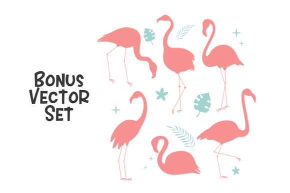 Flamingo Da Pink Font PNG with transparent background - Preview 4