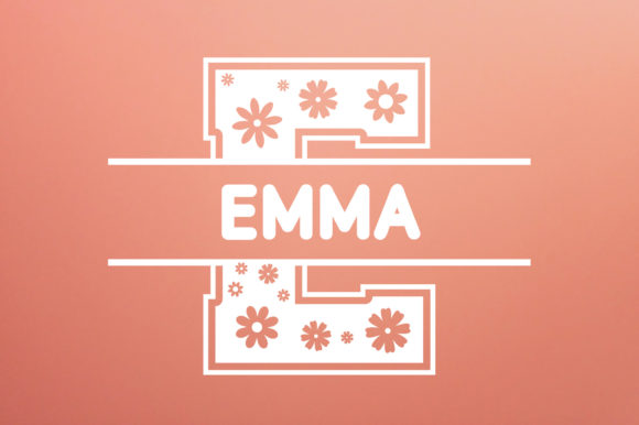 Flowers Monogram Font - Preview 3