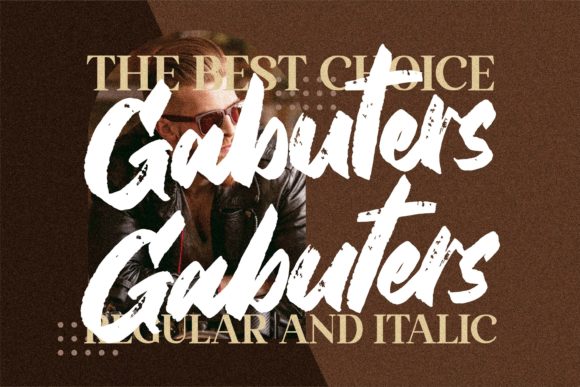 Gabuters Font PNG with transparent background - Preview 1