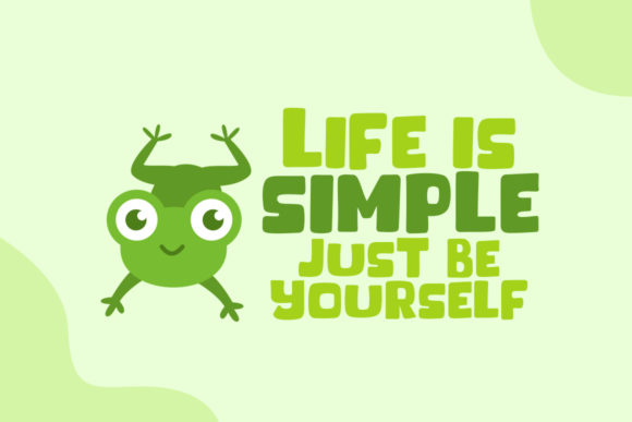Green Frog Font - Preview 1