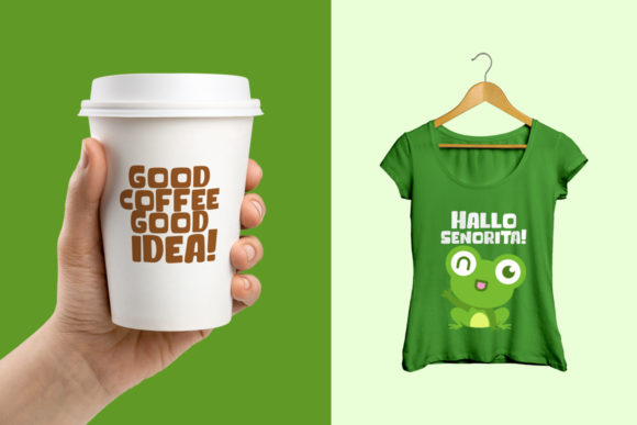Green Frog Font - Preview 2