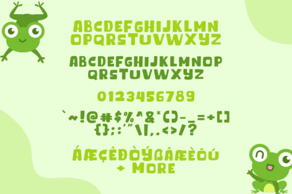 Green Frog Font - Preview 5