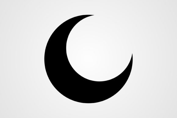 Half Moon Glyph Icon