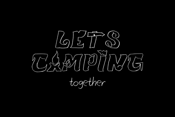 Happy Camping Font - Preview 1