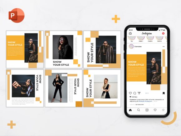 Instagram Feed Template Show Graphics