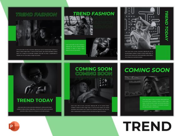 Instagram Feed Template Trend Graphics