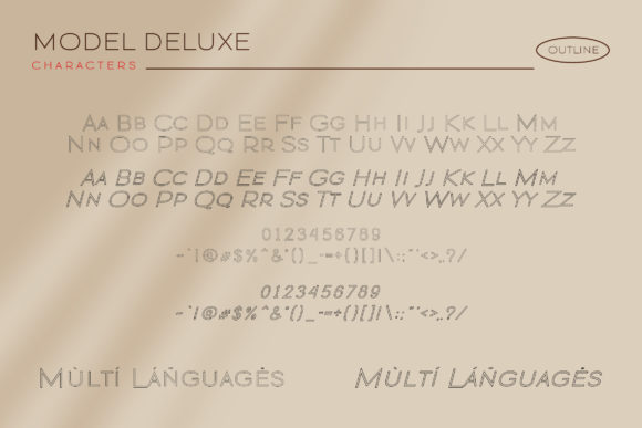Modern Deluxe Font PNG with transparent background - Preview 6