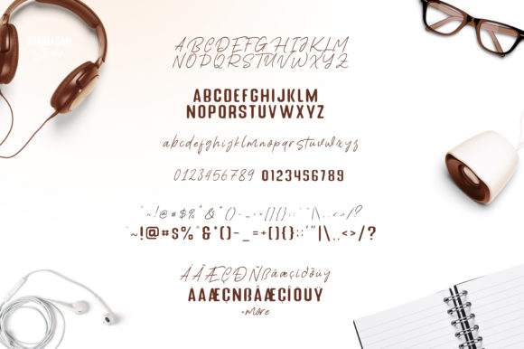 Peach Fonte Font font preview - 5
